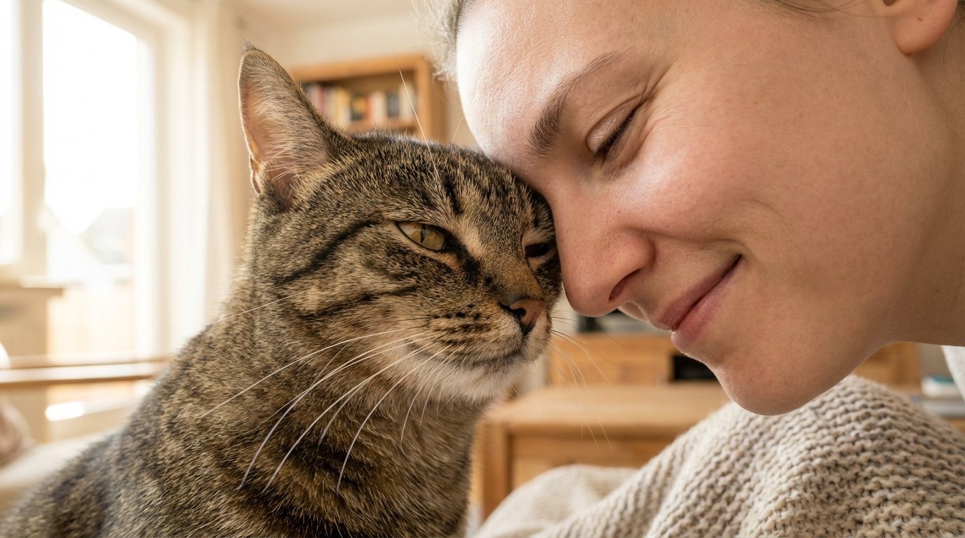 entdecken Sie, wie langsames Blinzeln die geheime Kommunikation zwischen Katzen und Menschen stärkt und eine tiefere emotionale Bindung aufbaut