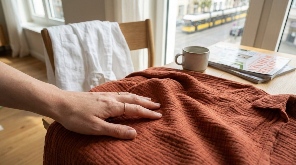 entdecken Sie das pflegeleichte Sommermaterial, das Leinen ersetzt und kaum Falten wirft - die perfekte Alternative für mühelose Eleganz