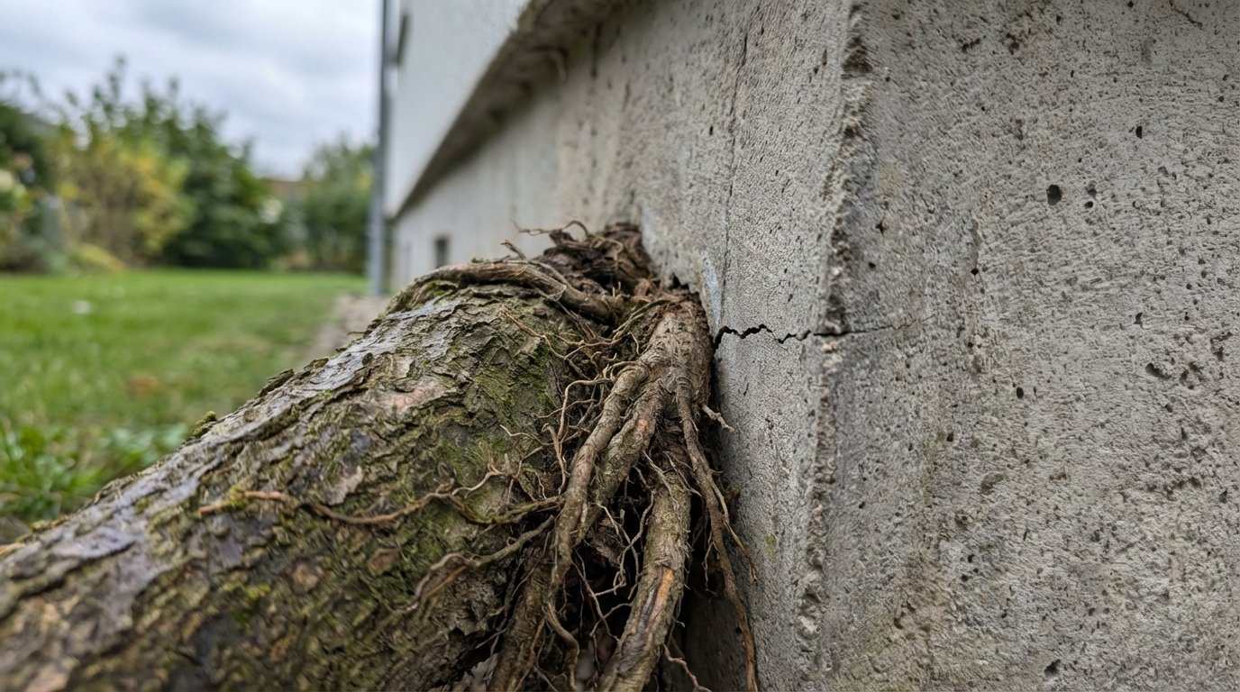 erfahren Sie, welche Bäume Ihre Hausfundamente gefährden und wie Sie Schäden durch tiefe Wurzelsysteme vermeiden können