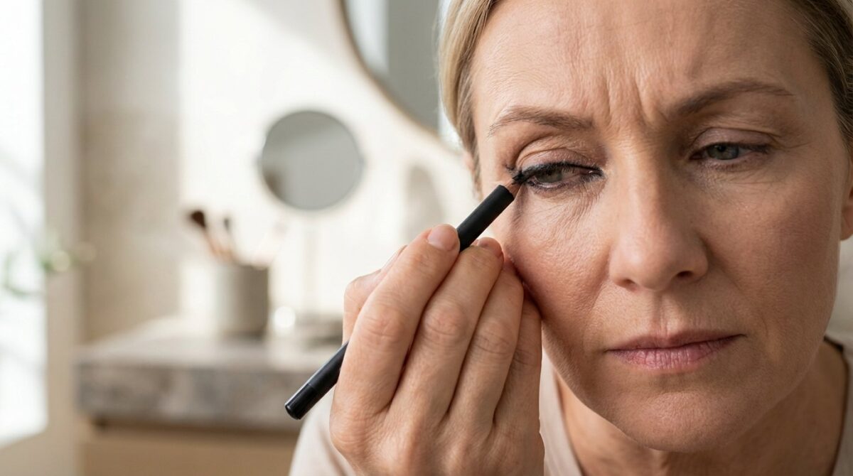 entdecken Sie den Fishtail-Liner, die revolutionäre Make-up-Technik für hängende Augenlider mit sofortigem Lifting-Effekt im Frühling 2026