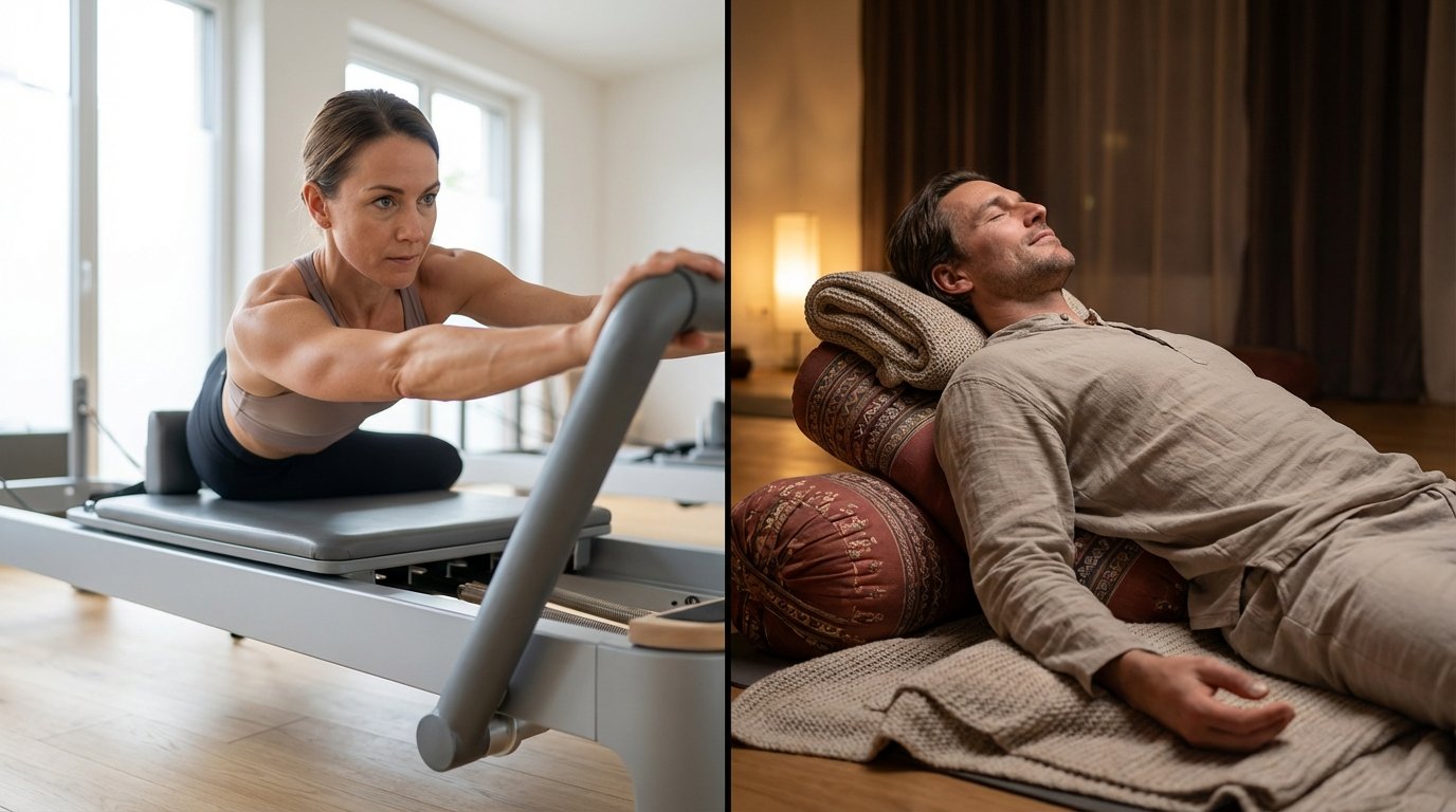 entdecken Sie, warum Yin Yoga die sanfte Alternative zu Pilates ist und wie passive Dehnübungen Ihre Gesundheit verbessern können