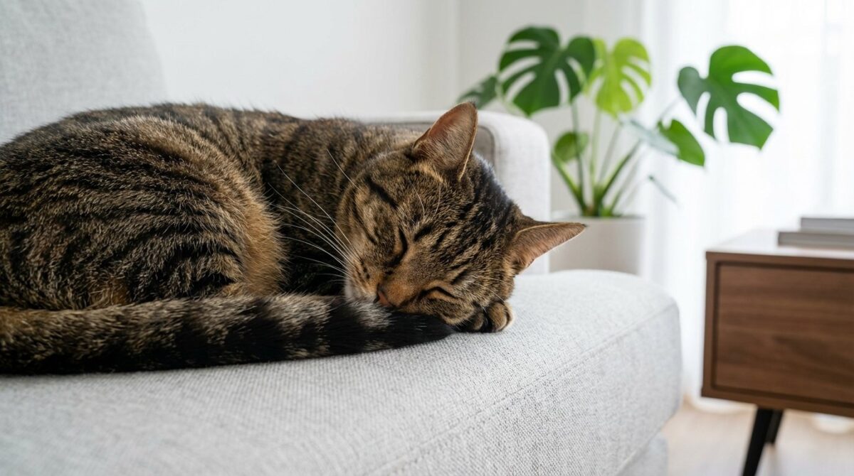 entdecken Sie, warum Katzen bis zu 20 Stunden täglich schlafen und welcher Überlebensinstinkt dahinter steckt